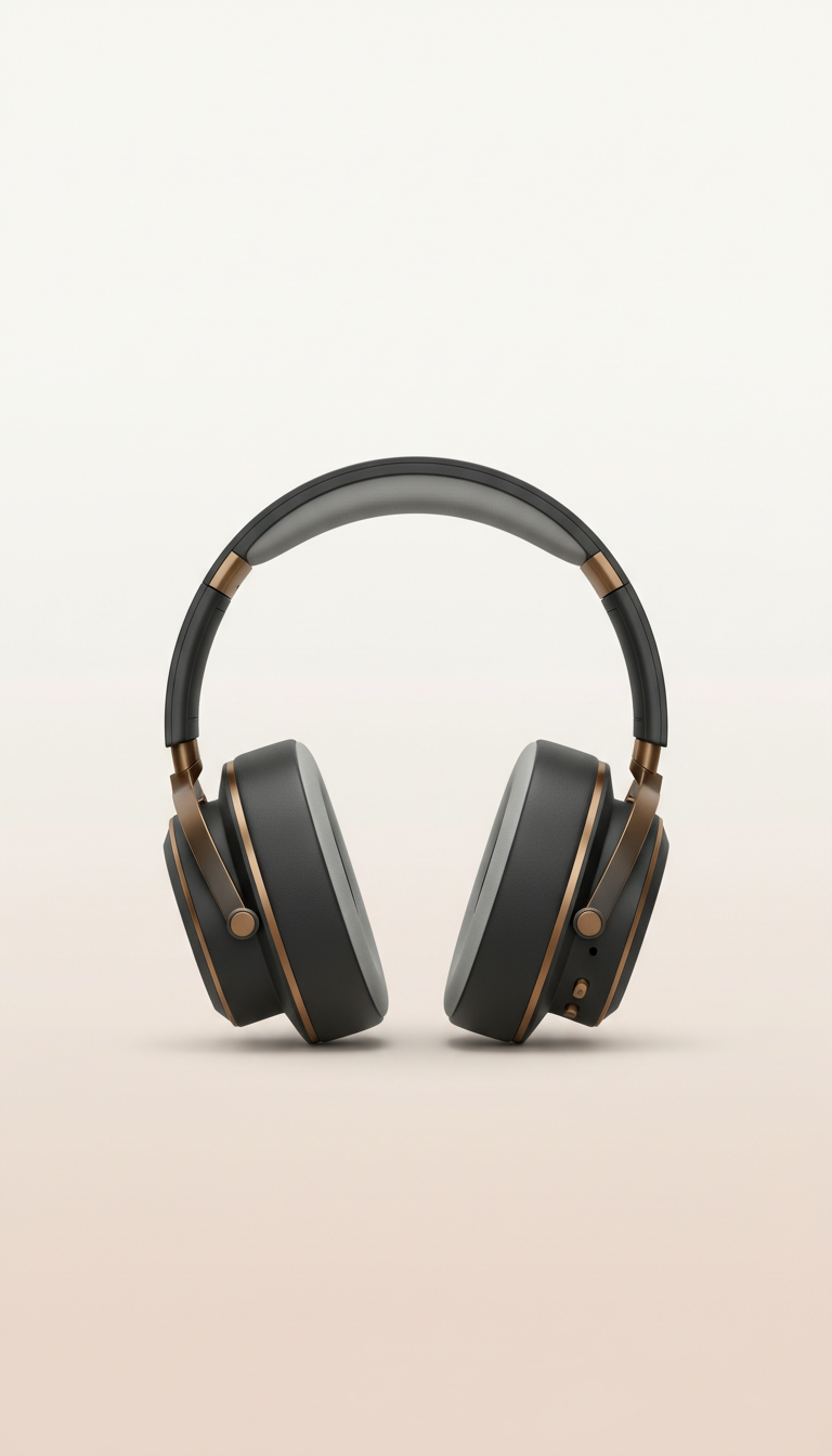 Noise-Canceling Headphones Soft Leather