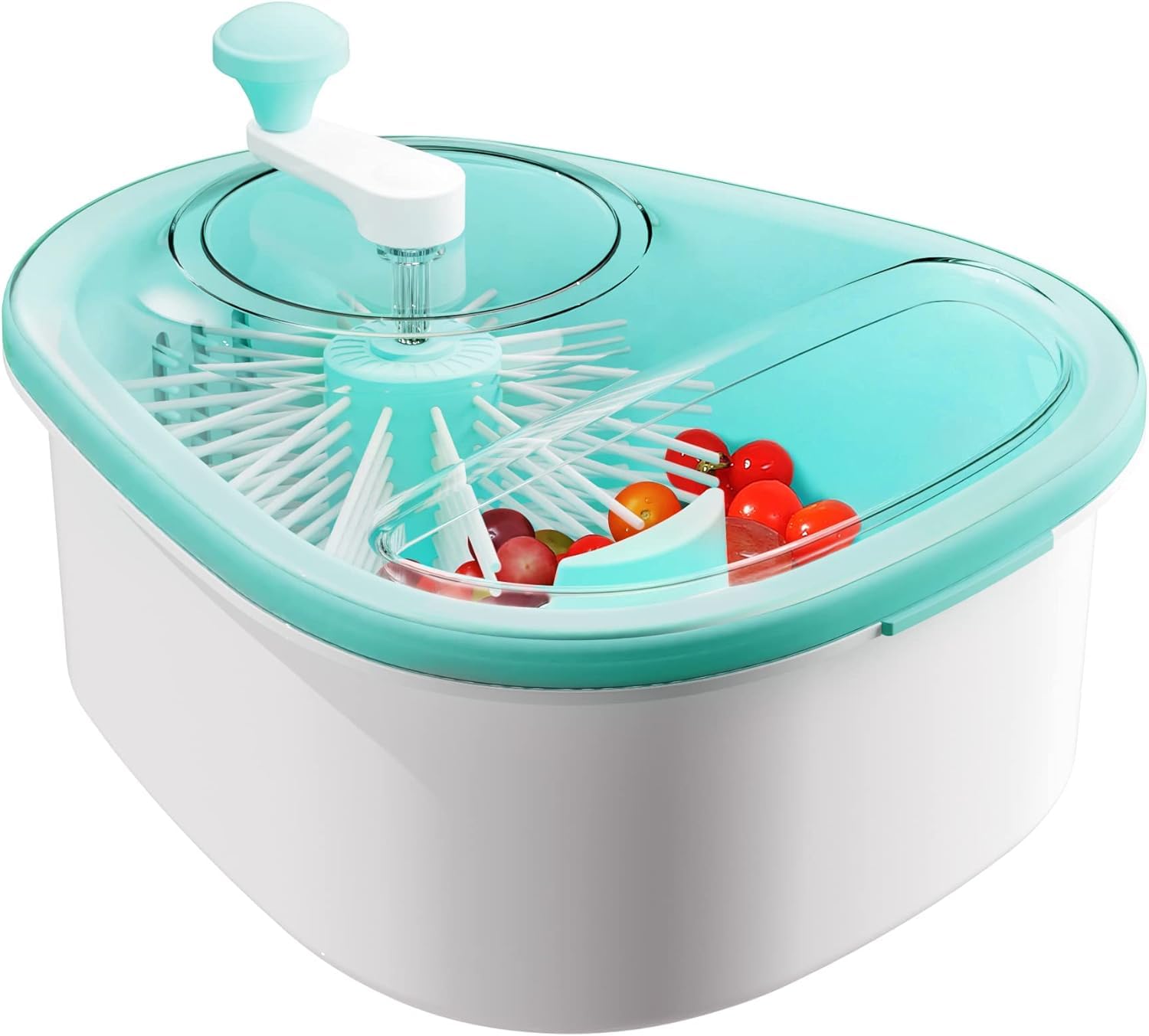 Fruit Cleaner Spinner, Large Fruit Washer Spinner, Fruit Cleaner Spinner with Fruit Washer Bowl, Vegetable Fruit Spinner Washer,Fruit and Vegetable Scrubber (Multy)