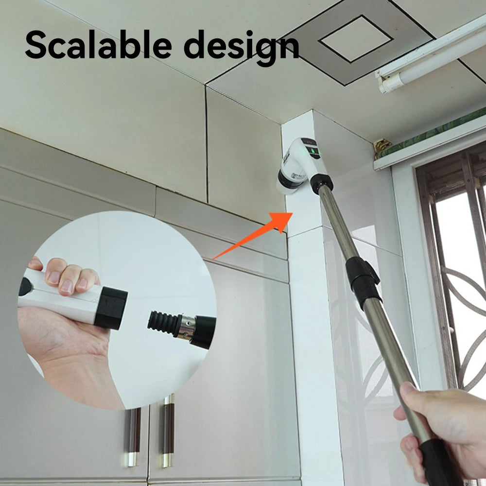 Electric Cleaning Brush 9 in 1 Household Wireless Rotatable 3 Speeds Cleaning Scrubber Tools For Bathroom Kitchen Window Toilet