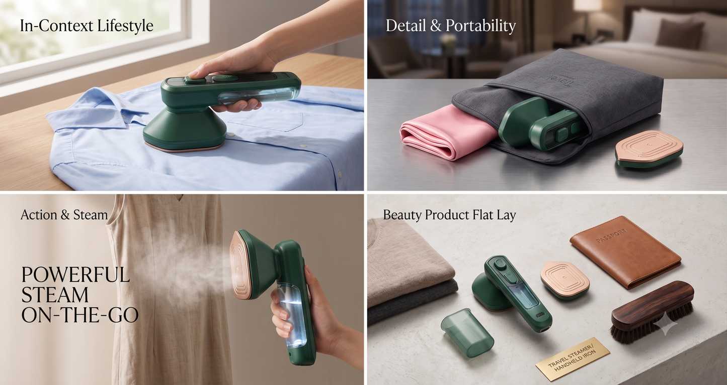 Iron-Travel Steamer Iron for Clothes , Portable Handheld Iron