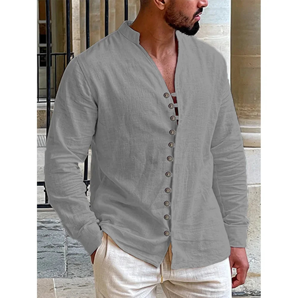 Men's Linen Hawaiian Shirt