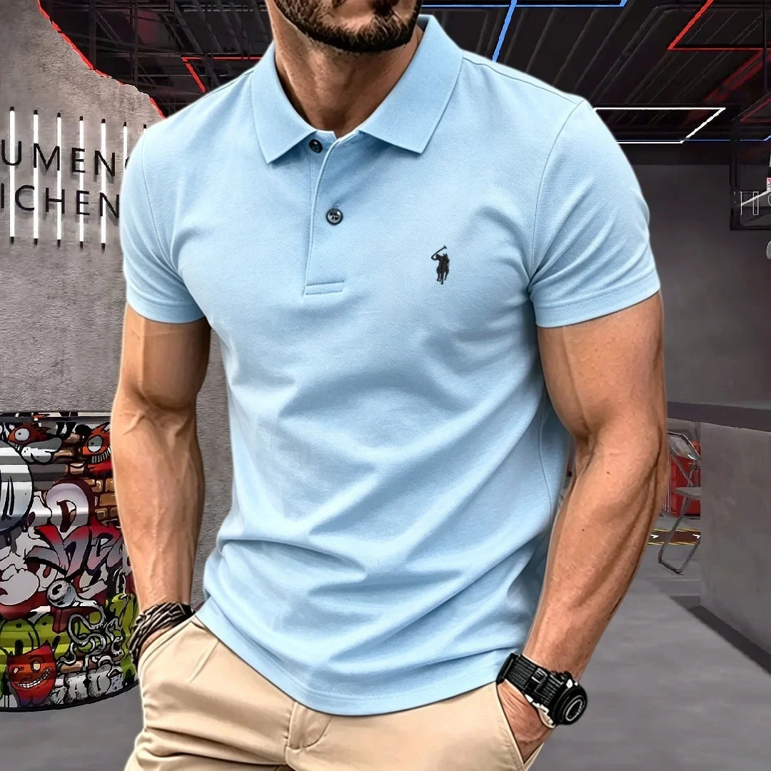 Men's Embroidered Cotton T-Shirt