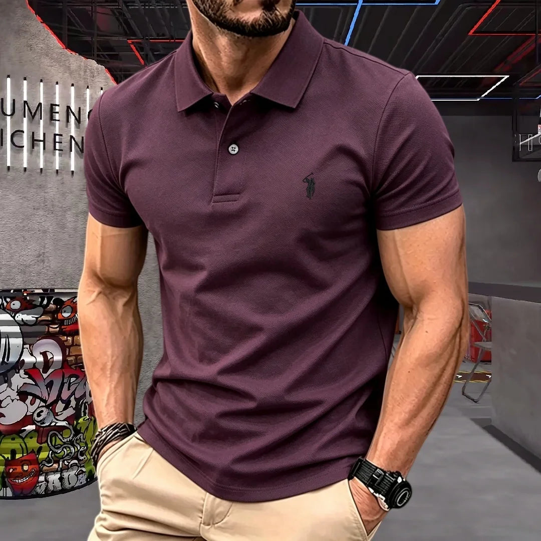 Men's Embroidered Cotton T-Shirt
