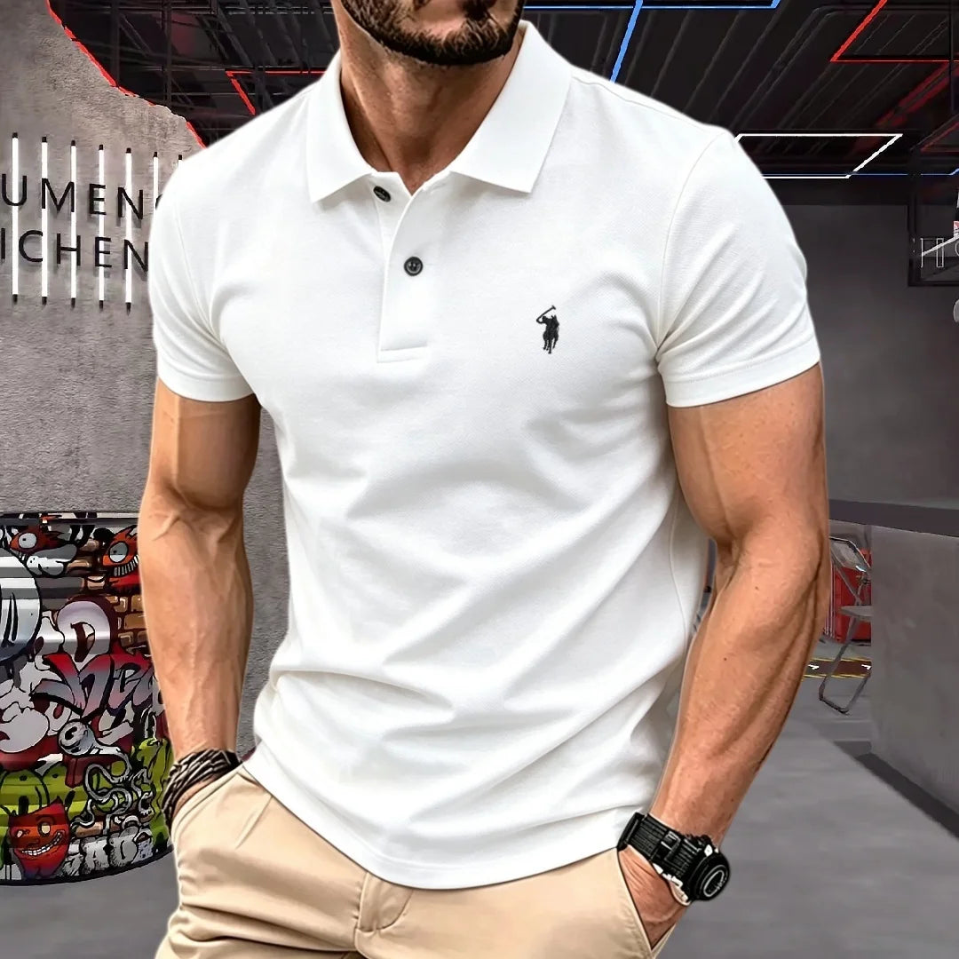 Men's Embroidered Cotton T-Shirt