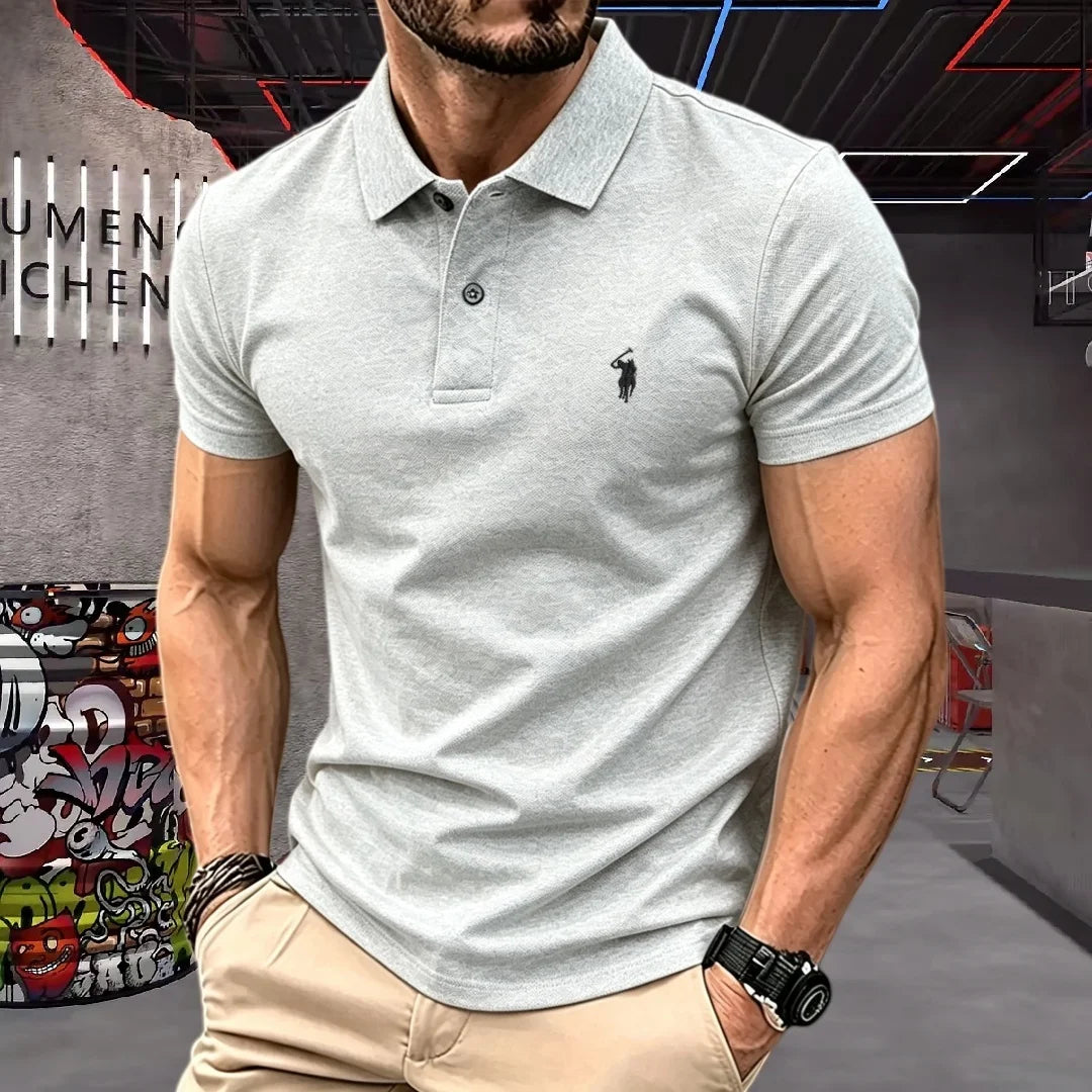 Men's Embroidered Cotton T-Shirt