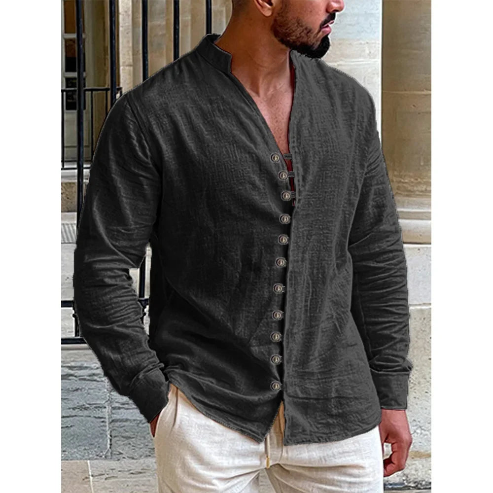 Men's Linen Hawaiian Shirt