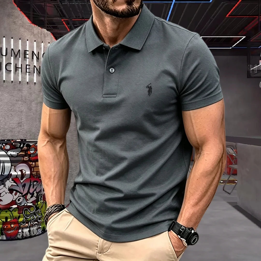 Men's Embroidered Cotton T-Shirt