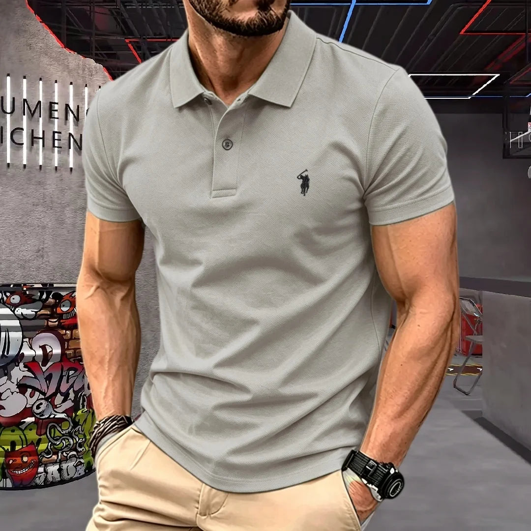 Men's Embroidered Cotton T-Shirt