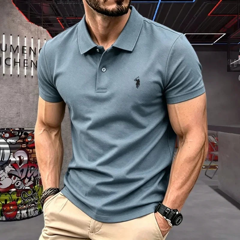 Men's Embroidered Cotton T-Shirt