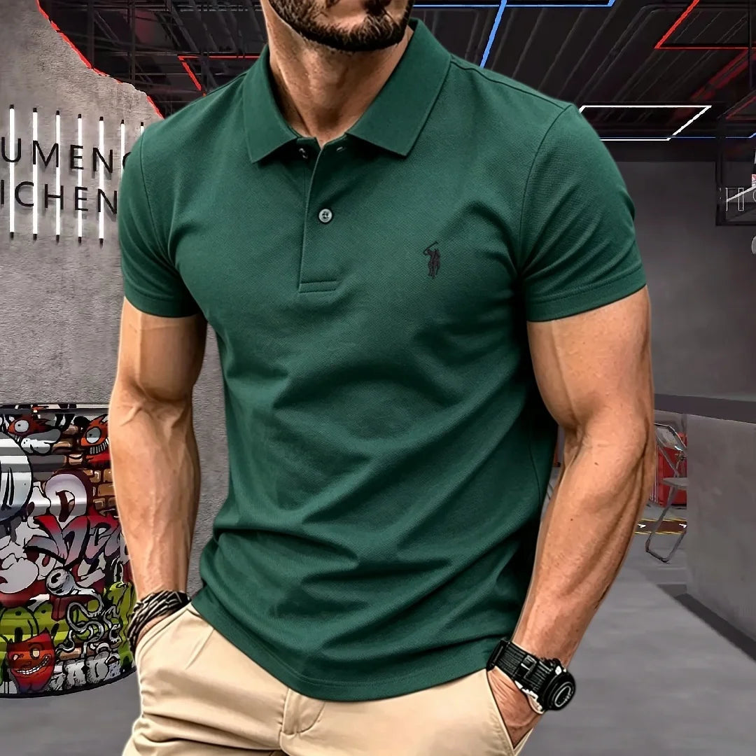 Men's Embroidered Cotton T-Shirt