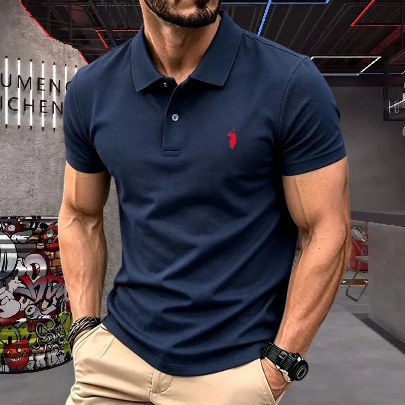 Men's Embroidered Cotton T-Shirt