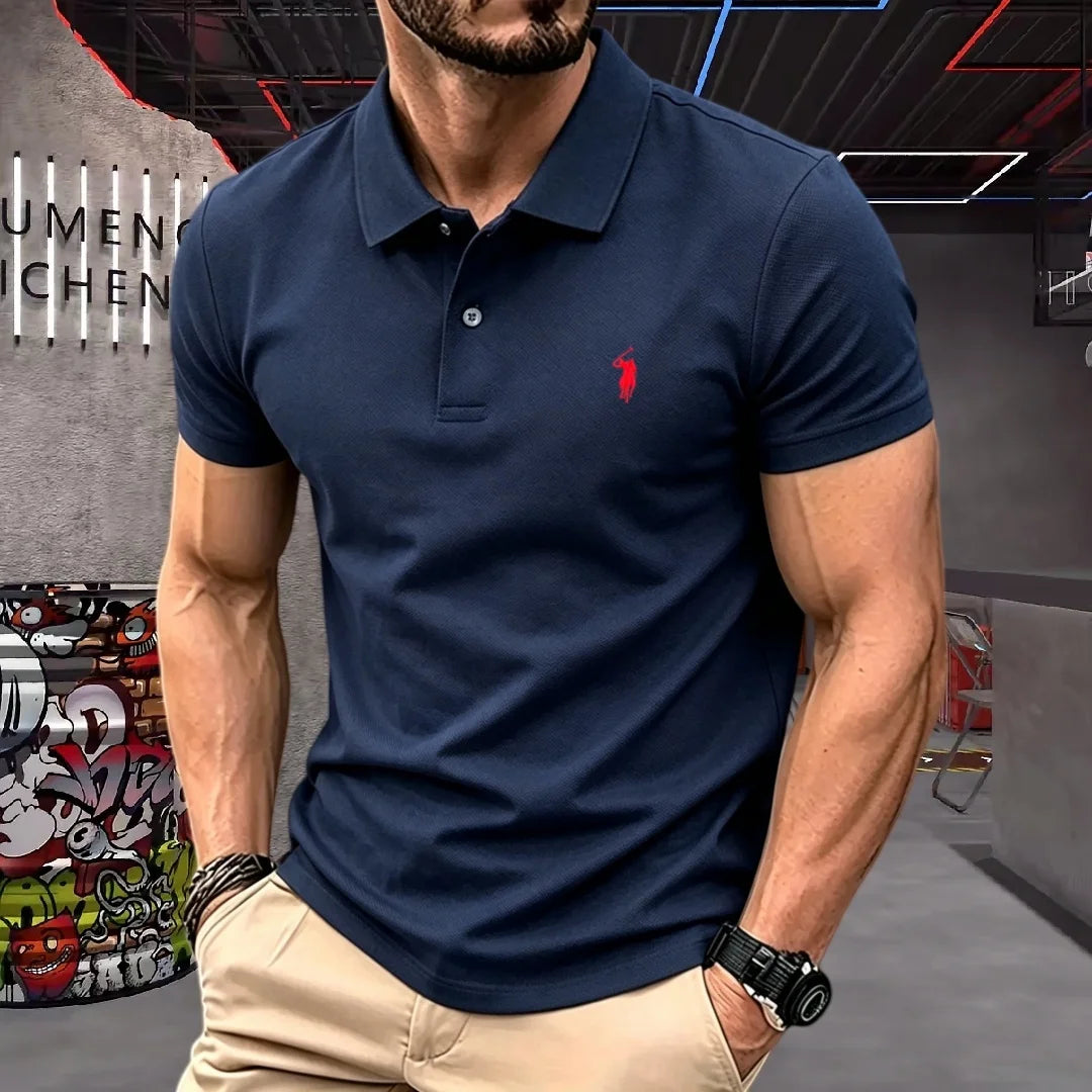Men's Embroidered Cotton T-Shirt