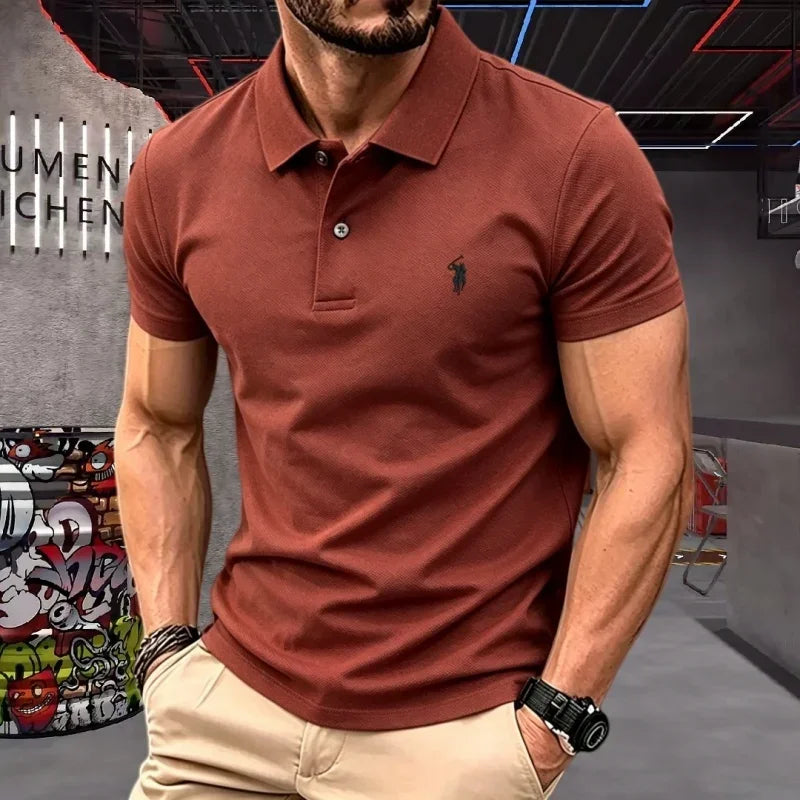 Men's Embroidered Cotton T-Shirt