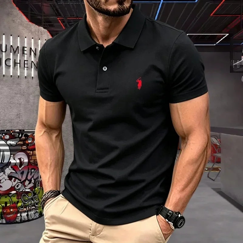 Men's Embroidered Cotton T-Shirt