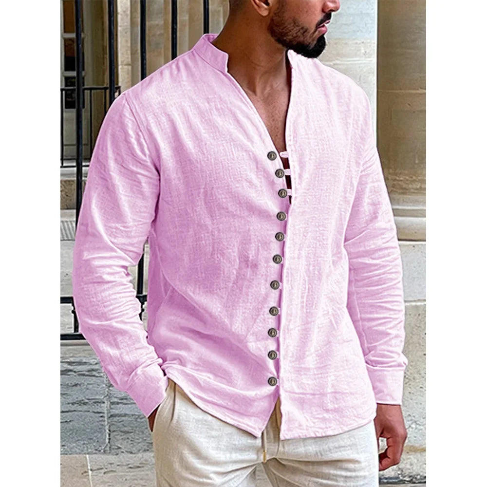 Men's Linen Hawaiian Shirt