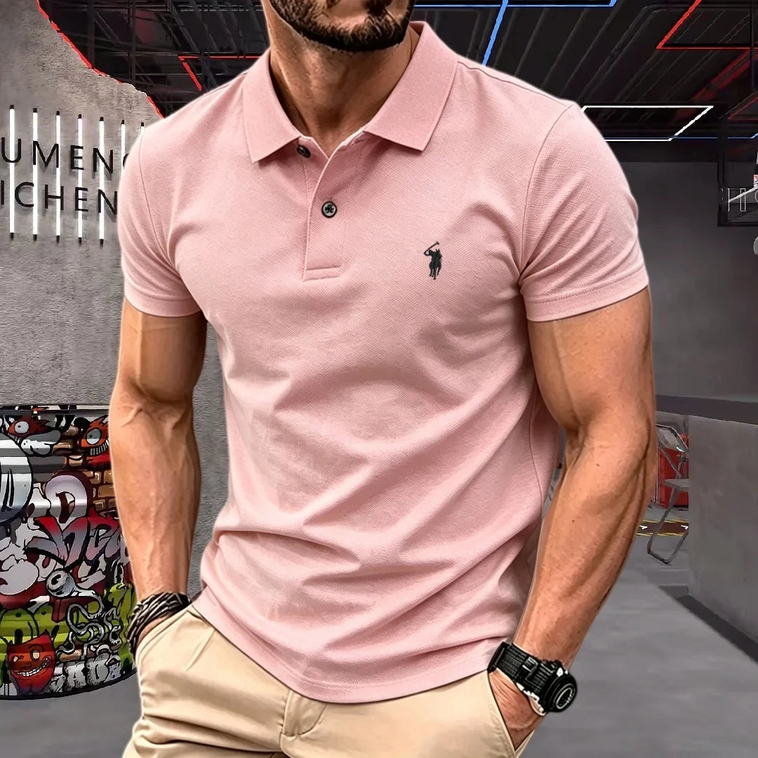 Men's Embroidered Cotton T-Shirt